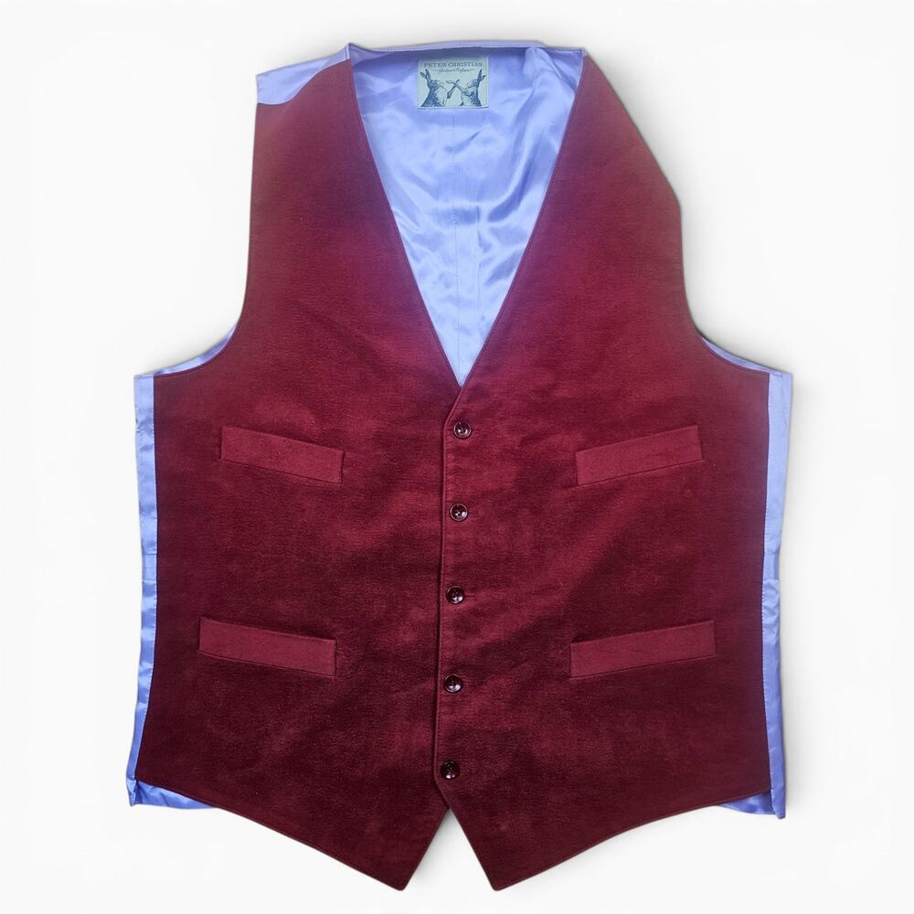 PETER CHRISTIAN Waistcoat Vest Men's 44L Formalwear Tailored Gentleman Wedding